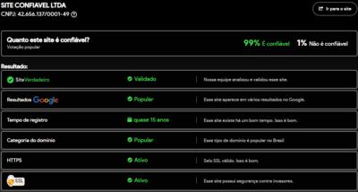 Site verificado e verdadeiro:DW8.com.br